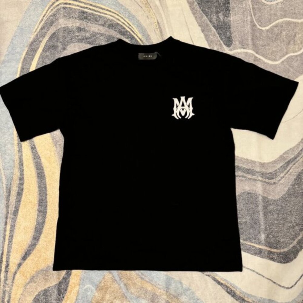 Amiri MA Logo Black Tee Mens Size Medium Large